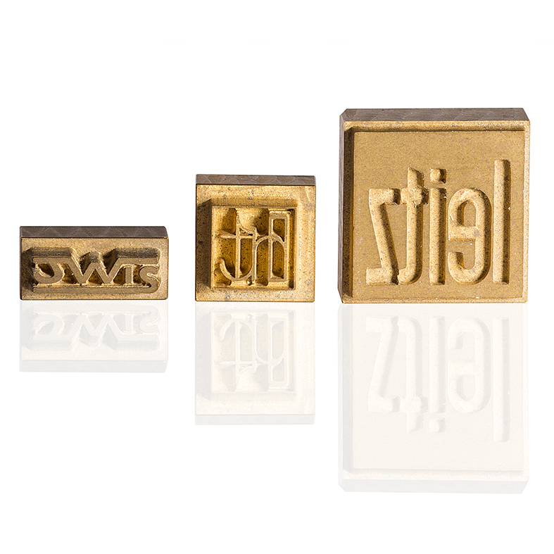 Messing Prägestempel